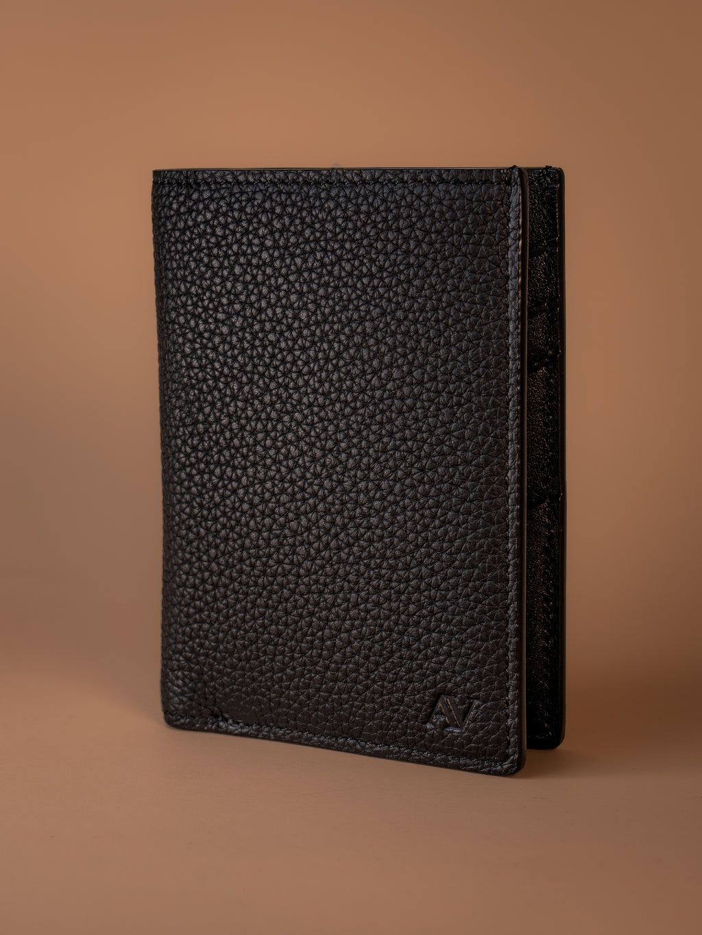 Arvell Archive — Pocket Organizer aus schwarzem Full-Grain-Kalbsleder, Ansicht 1