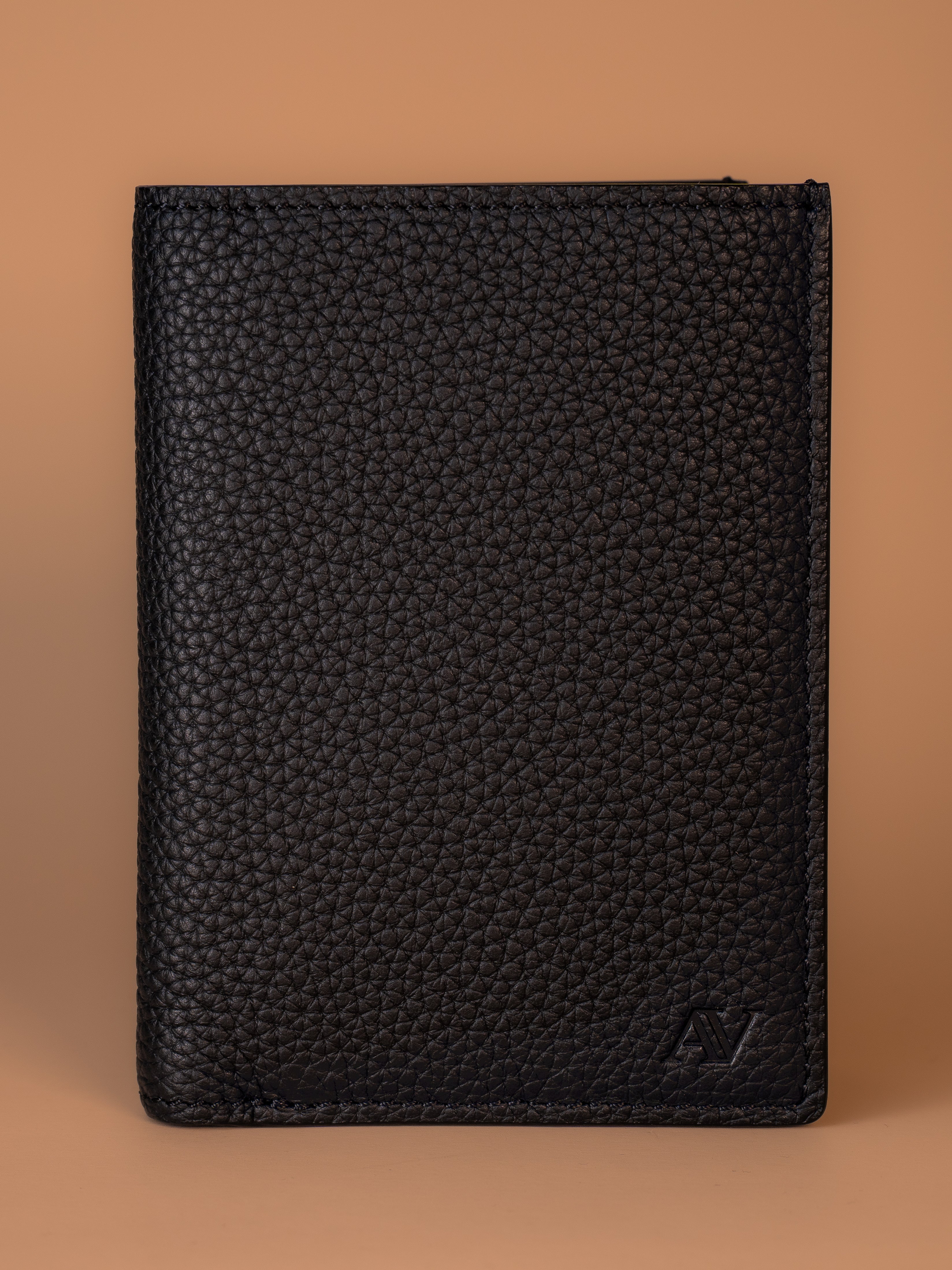 Arvell Archive — Pocket Organizer aus schwarzem Full-Grain-Kalbsleder, Ansicht 3